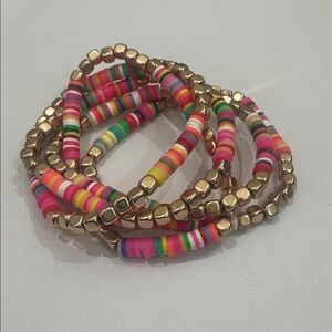 Colorful Beaded Bracelet Set of 5